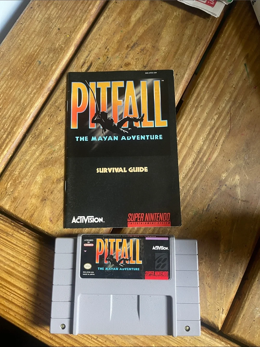 Pitfall: The Mayan Adventure - Super Nintendo (Gray)